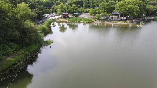 无锡蠡湖公园全景4K航拍