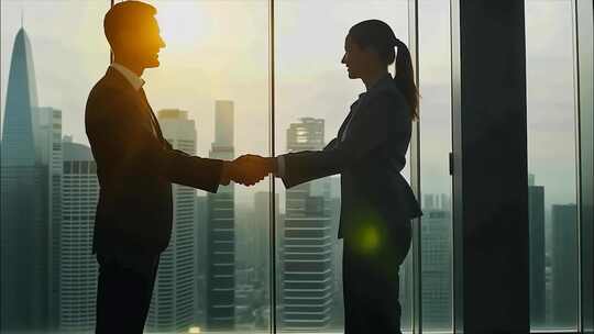 商务洽谈商务合作商务谈判商务会议商务人士