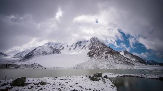 8K博格达雪山延时