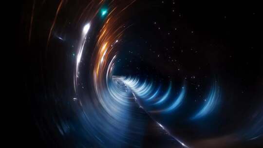 宇宙粒子穿梭虫洞特效