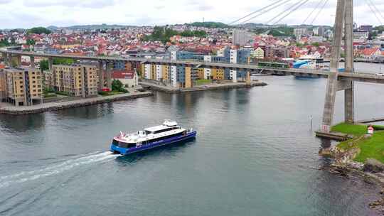 挪威斯塔万格航拍3视频素材模板下载
