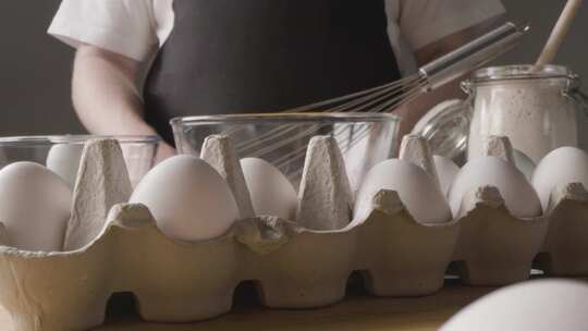 打鸡蛋 搅鸡蛋 搅拌鸡蛋 打蛋器搅拌鸡蛋视频素材模板下载