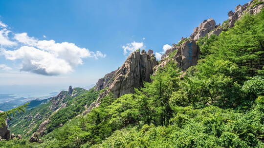 巨峰海上名山第一石碑风卷云舒8k延时