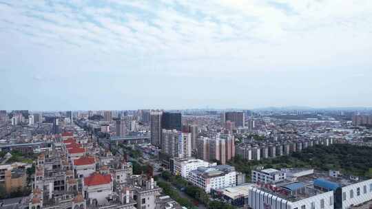 广州增城新塘城市风光航拍