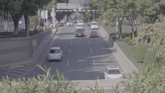 街头   车流 人流  十字路口   城市街头