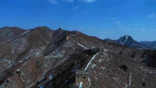 秦皇岛城子峪长城雪景壮丽景象