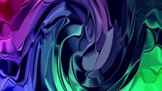 抽象彩色光泽波浪背景。抽象液体波浪背景。