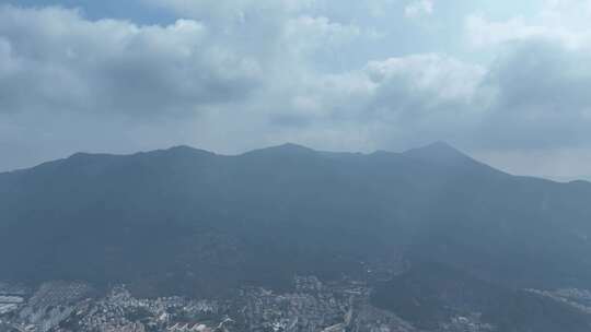 福州鼓山风景区航拍鼓山大景