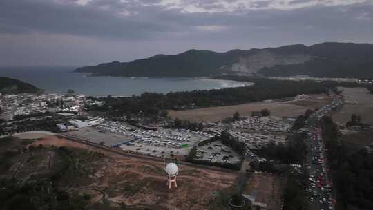 海南三亚海棠湾海岸线航拍