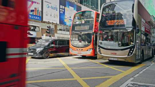 香港街头城市生活街道实拍视频