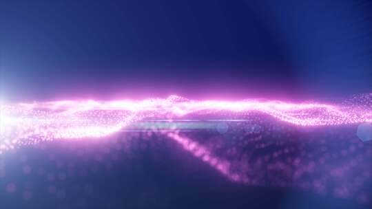 紫色能量发光魔法波高科技数字虹彩
