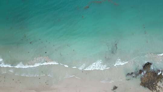4K航拍大海 海浪 海滩 海岛 海洋