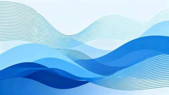 蓝色抽象线条简约科技感企业宣传片背景