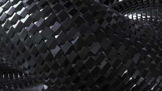 黑色几何抽象空间光影视频素材模板下载