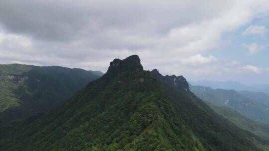 航拍湖北神农架天燕景区4A景区