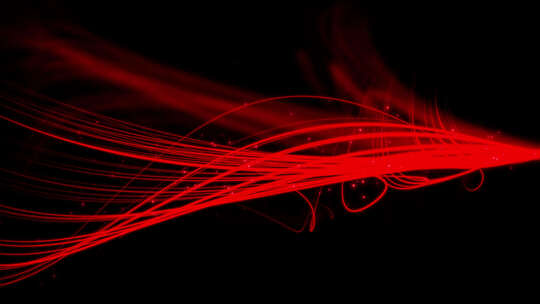 带通道 红色粒子线条 红色粒子光带视频素材模板下载