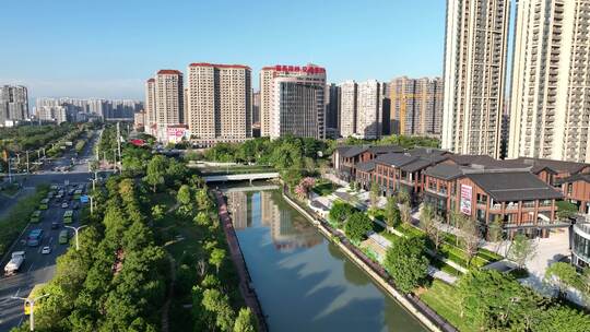 福建省漳州市龙文区水仙大街航拍视频素材模板下载