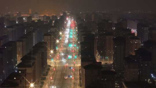 航拍 雄安 冬季 夜景 晚上 航拍雄安夜景