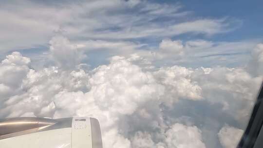 飞机云层之上镜头4K视频素材模板下载