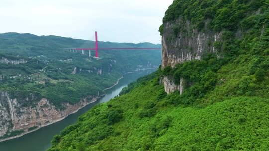 航拍贵州鸭池河大桥