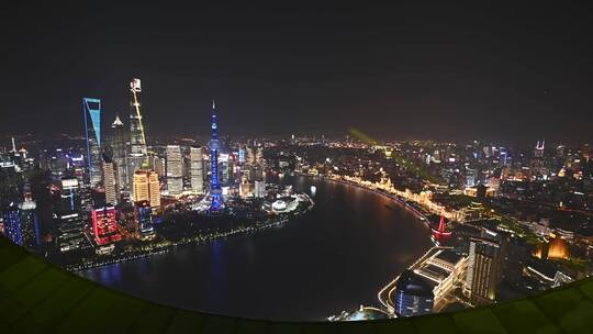 上海外滩城市夜景4K