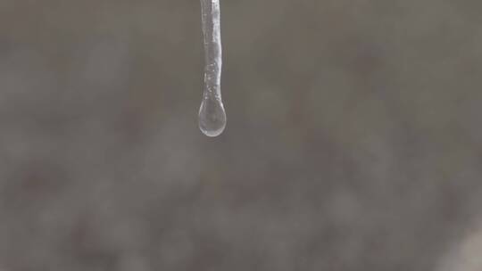 冰融化滴水冰滴水水珠滴落LOG视频素材