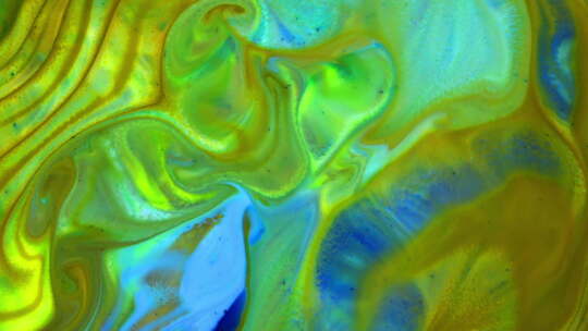 抽象彩色流体涂料背景纹理