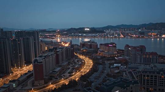 东方影都星光岛夜景