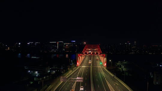 三官堂大桥夜景1026_V1-00视频素材模板下载
