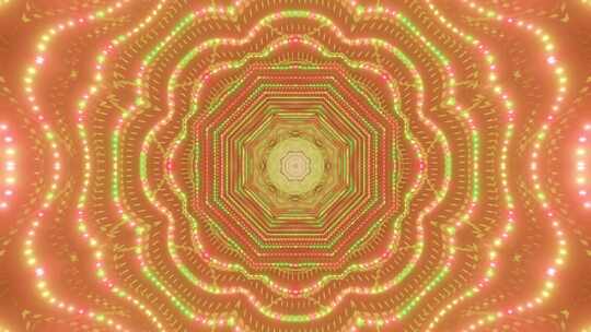 抽象发光点3D插图DJ Visual