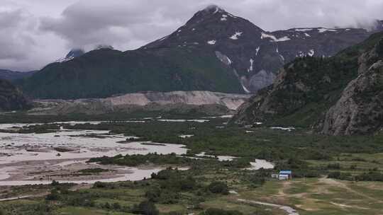 来古冰川景区航拍