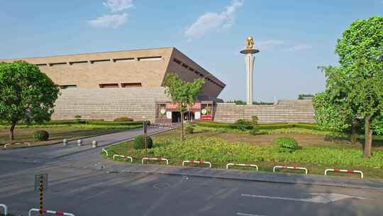 河南洛阳博物馆航拍