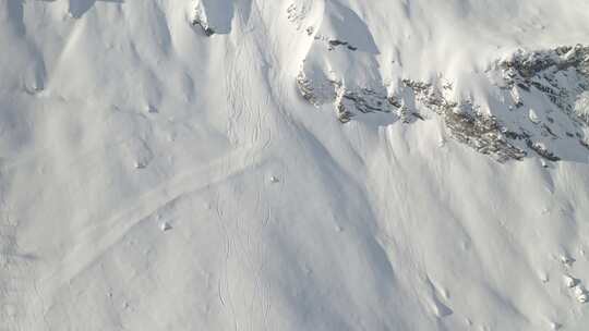 雪，冬季，山，滑雪场