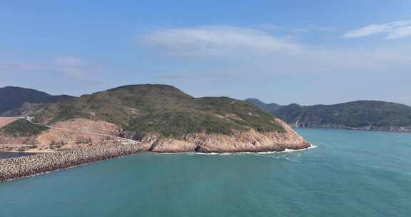 香港西贡区破边洲航拍