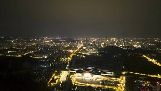 椒江夜景全景