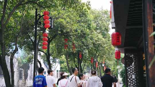 苏州平江路人文生活素材