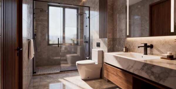 现代风格卫生间内部展示