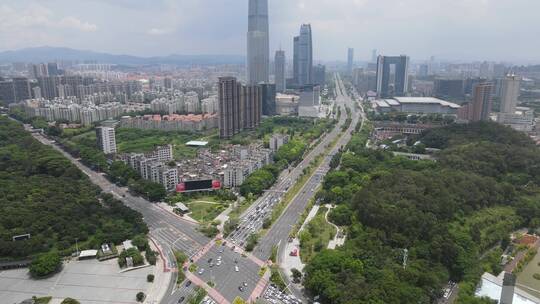 城市交通要道航拍视频素材模板下载