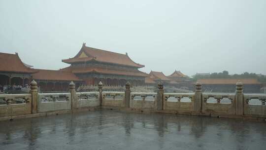 下雨天的故宫午门