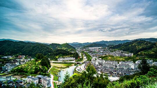 8k延时贵州黔东南雷山县全景