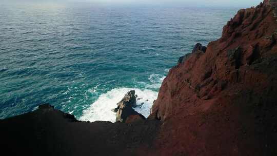 火山岛自然风光航拍