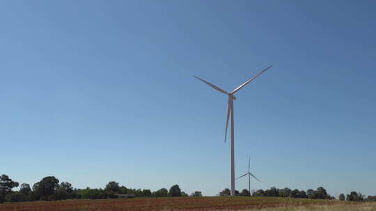 风车3d动画 涡轮机 能源