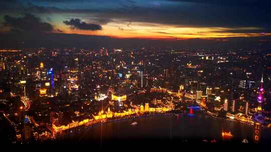 大都市夜景/上海夜景/江景/繁华都市夜景-1