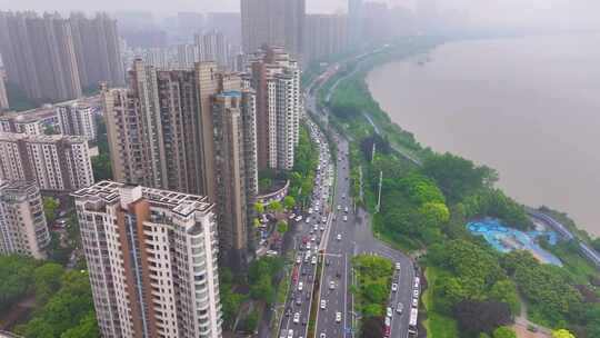 安徽芜湖航拍城市地标风景风光