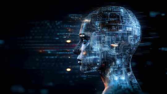 4k高清人工智能智能机器人智能芯片未来科技