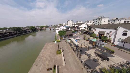 京杭大运河塘栖航拍