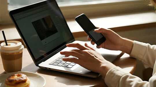 居家办公SOHO远程工作场景视频