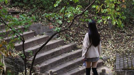 济南红叶谷景区，秋季满山红叶景观