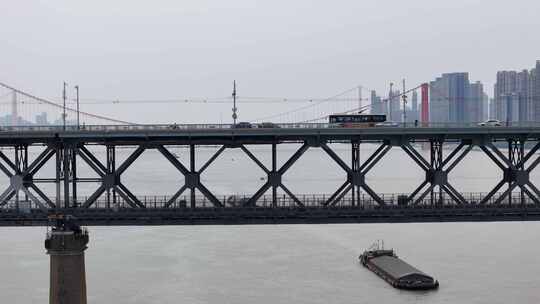 武汉长江大桥视频素材模板下载