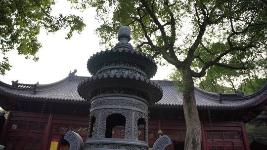 杭州飞来峰永福寺禅院风景